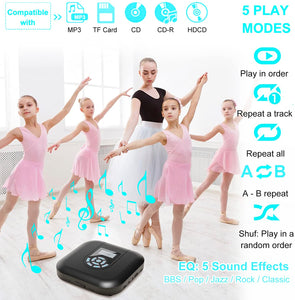 MONODEAL Portable CD Player with Speaker Rechargeable CD Player with FM Transmitter CD Player Portable for Car for Home Travel with Headphone CD Player Portable for Walkman