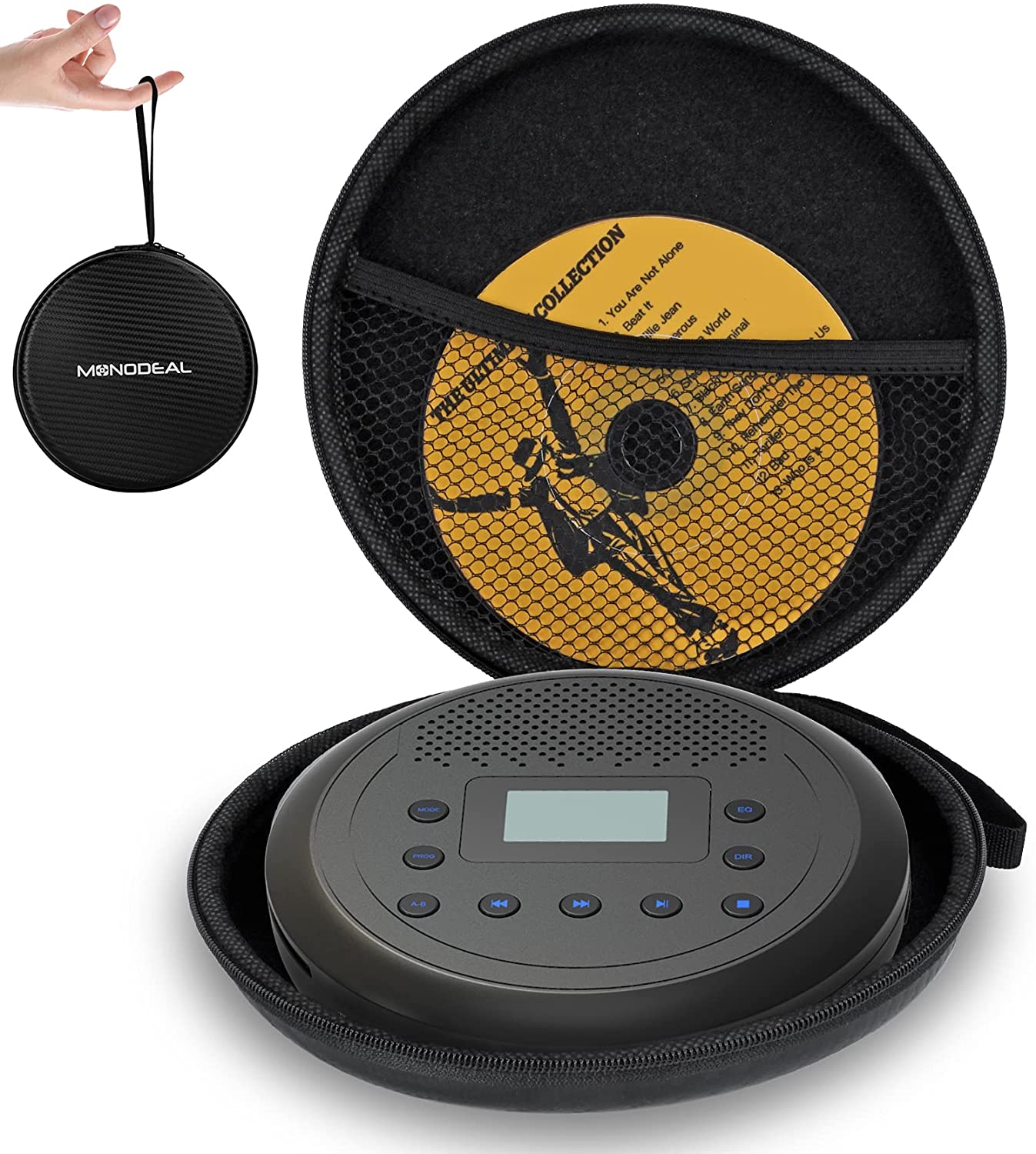 Portable CD Case for MONODEAL Portable CD Players