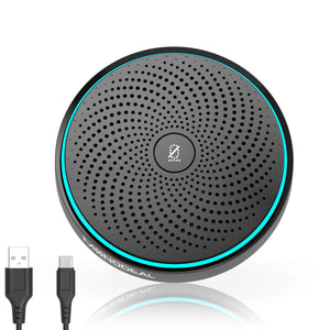 Conference Microphone with Mute Button Upgraded USB Conference Microphones for Laptop PC,Omnidirectional Microphones for Computer Zoom Virtual School, Bible Study Video Meeting Skype (Plug & Play)