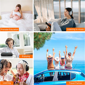 CD Player Portable, MONODEAL Bluetooth CD Player with Speakers and FM Transmitter, Rechargeable 1800mAh CD Player for Car and Home with LED Screen