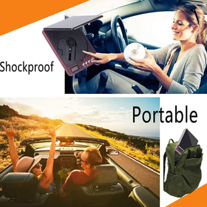 Portable CD Player with Headphones, Monodeal Compact Design CD Player with LCD Disply, Anti-Skip Personal CD Player for Car, Rechargeable CD Player for Music Audiobook Listening