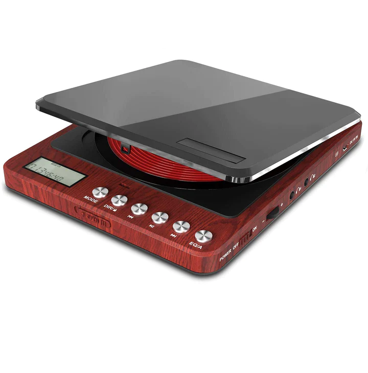 Portable CD Player with Headphones, Monodeal Compact Design CD Player with LCD Disply, Anti-Skip Personal CD Player for Car, Rechargeable CD Player for Music Audiobook Listening